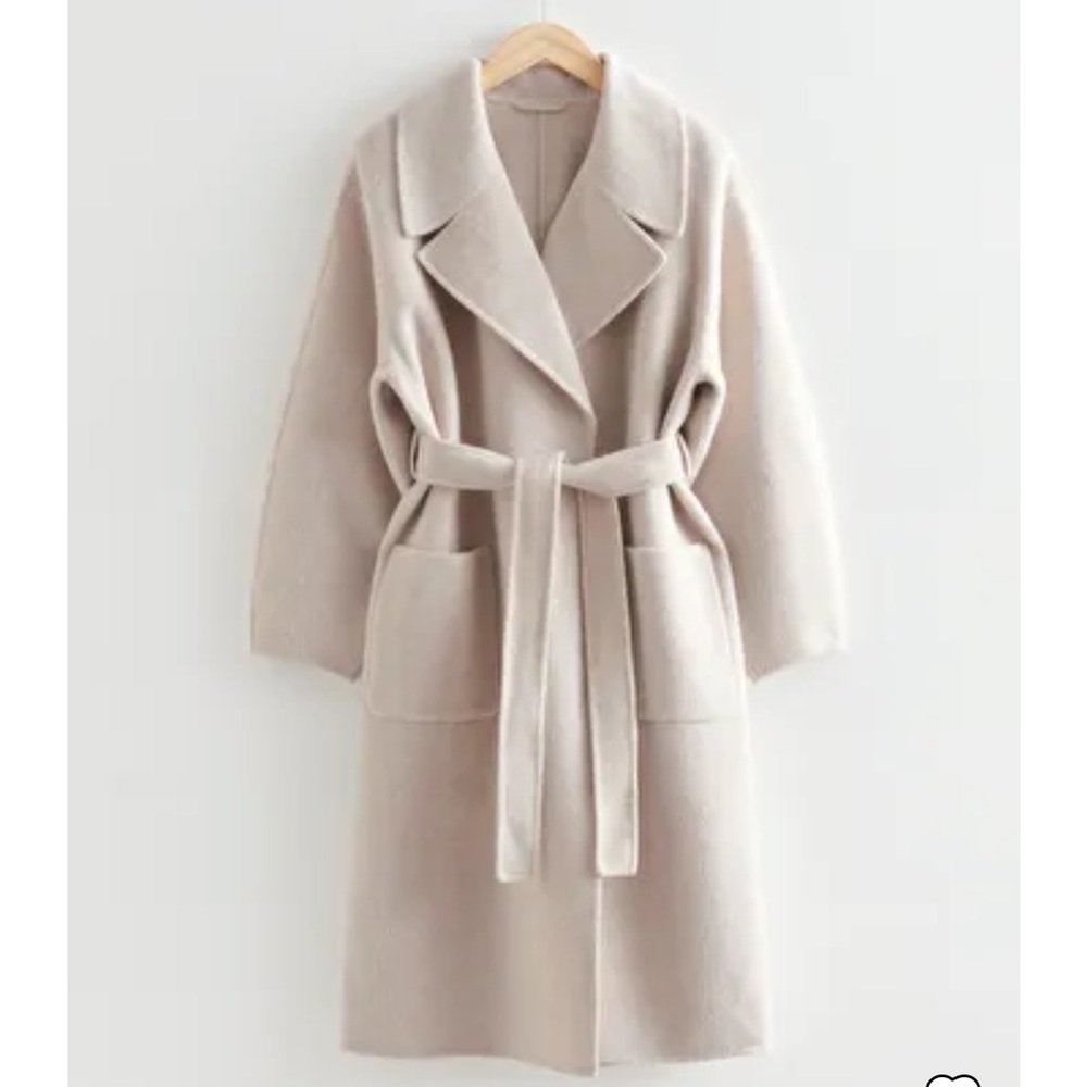 & Other Stories NWOT Oversized Belted Coat size M